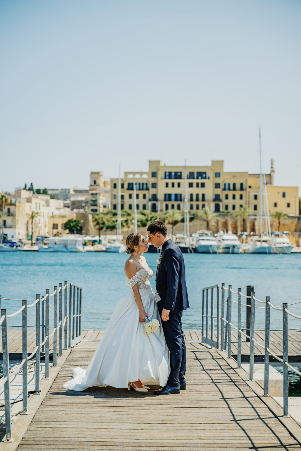 Servizio fotografico sposi sul mare a Brindisi Puglia