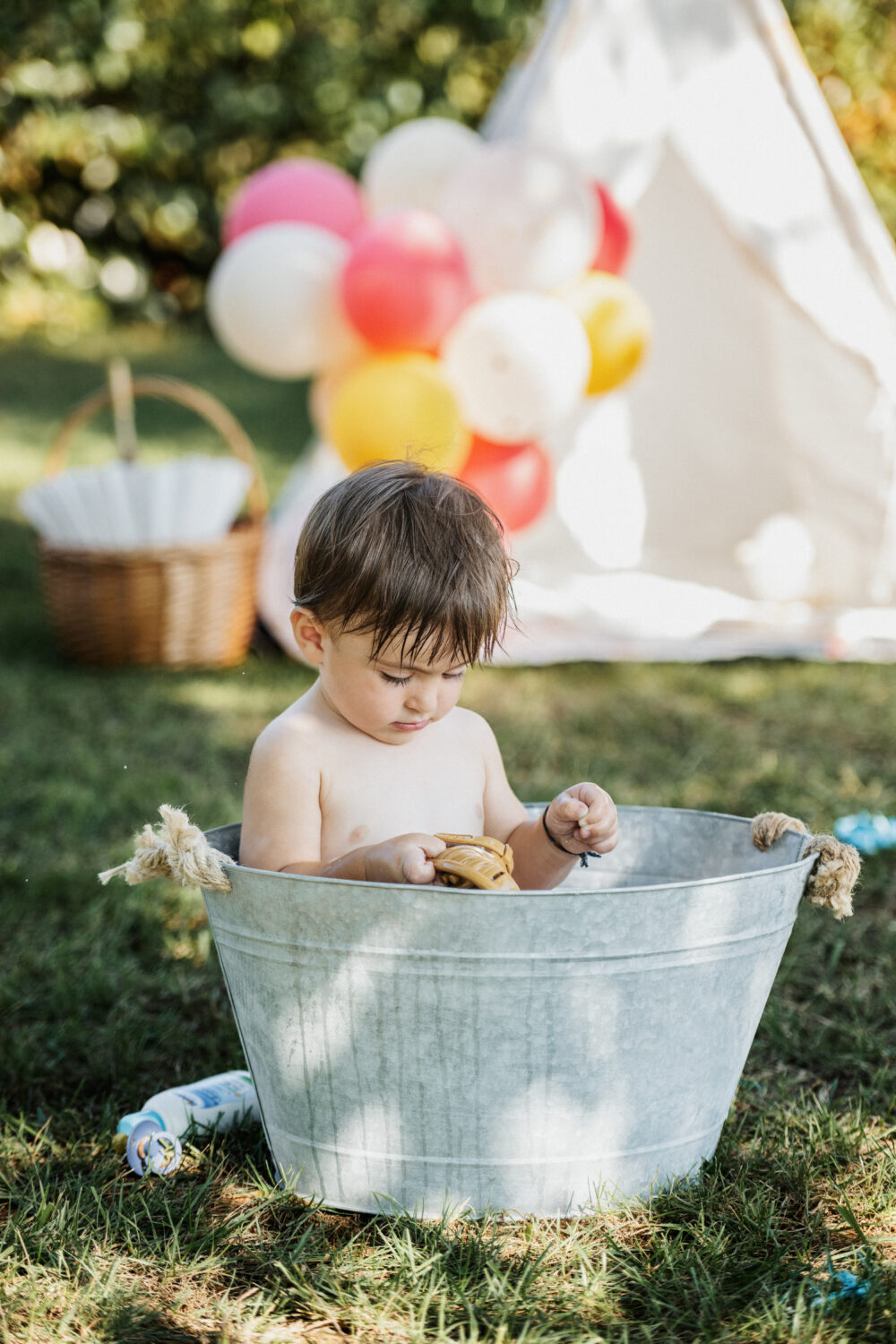 Servizio fotografico bambini stile country chic in campagna in Puglia
