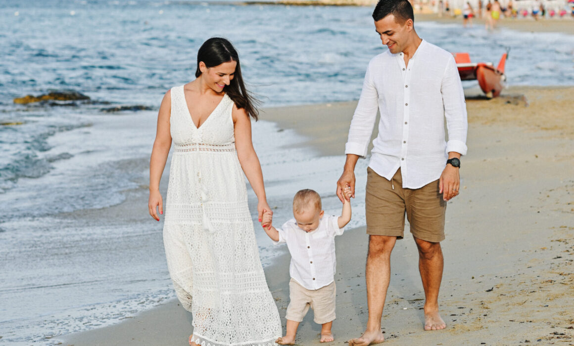 fotografia di famiglia al mare Salento